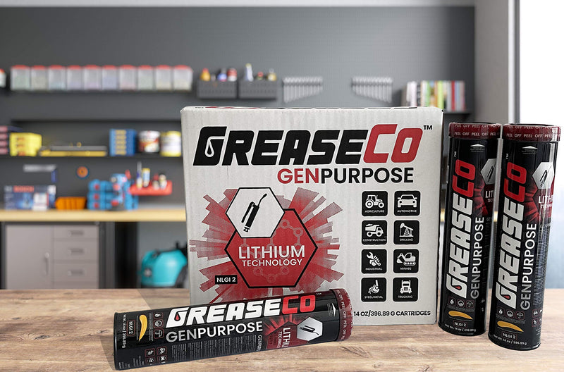 General Purpose Lithium Grease Tube | Cartridge for Grease Gun | Tractor | Trailer Axle | Farm Jack | Winch | Motorcycle | Lawn Mower | Door Tracks | RV ATV | Amber | Single Tube | NLGI 2 | GenPurpose