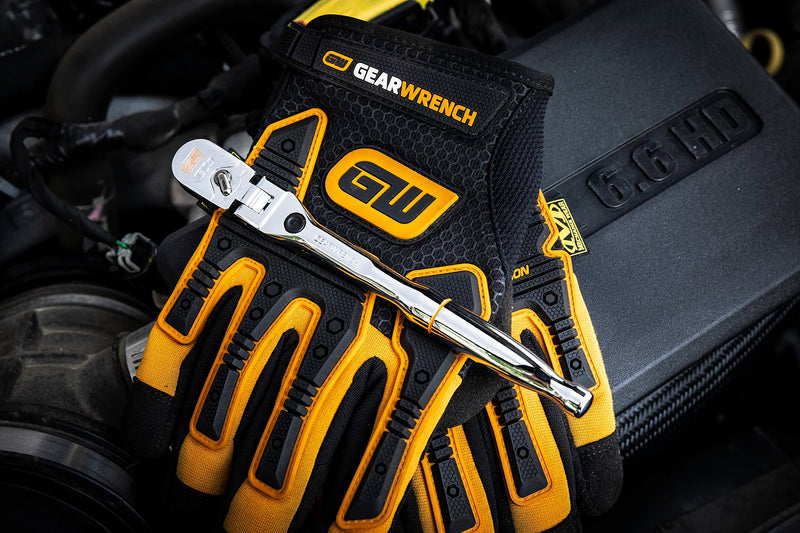 GEARWRENCH 1/4" Drive 120XP Locking Flex Head Ratchet with Full Polish Grip - 81054