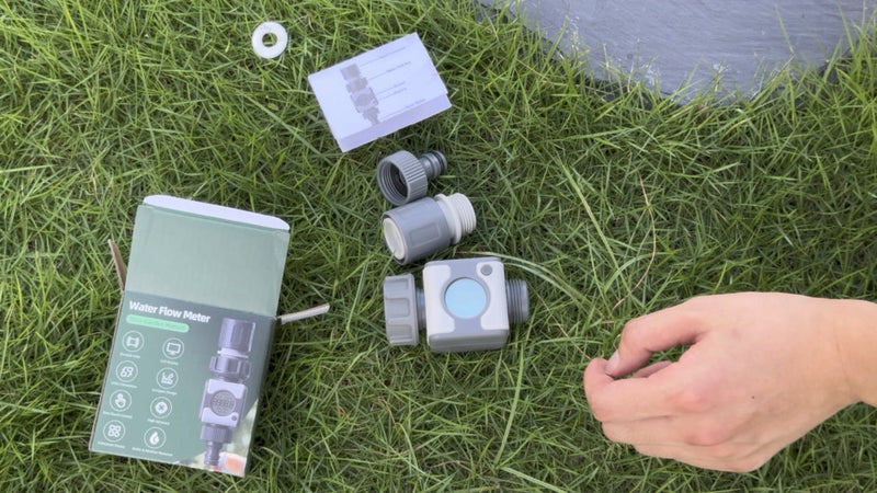 Water Flow Meter Brass Inlet Metal Thread High Measure Accuracy Measure