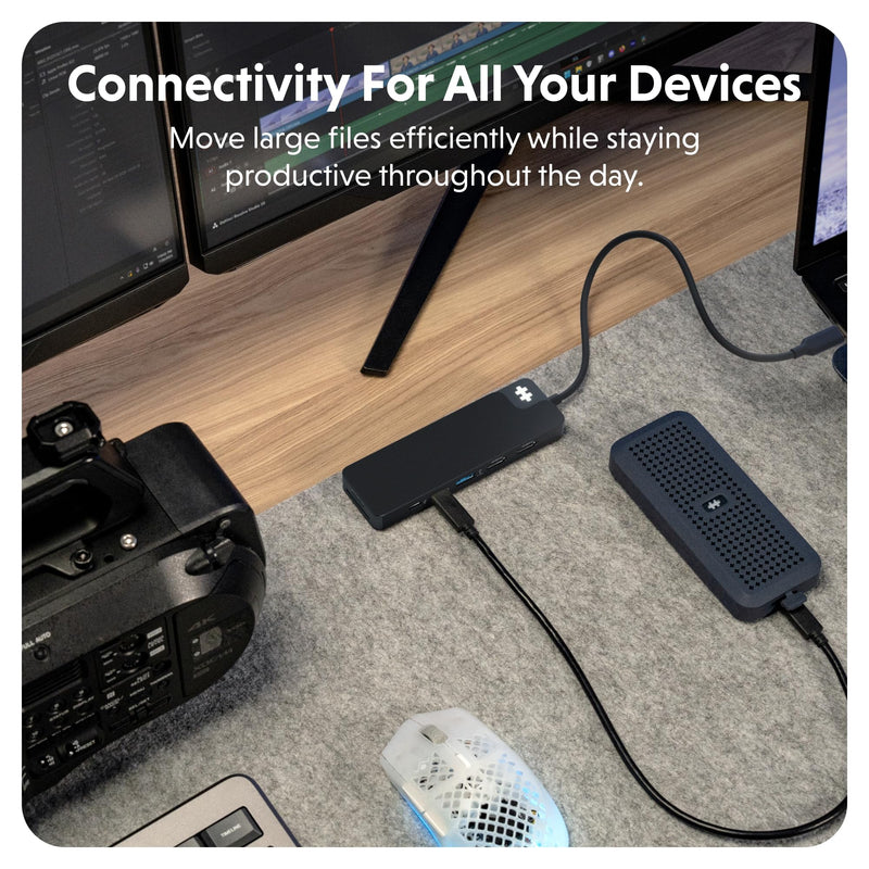 HyperDrive Flex 9 Port Dual 4K HDMI Dock - Black