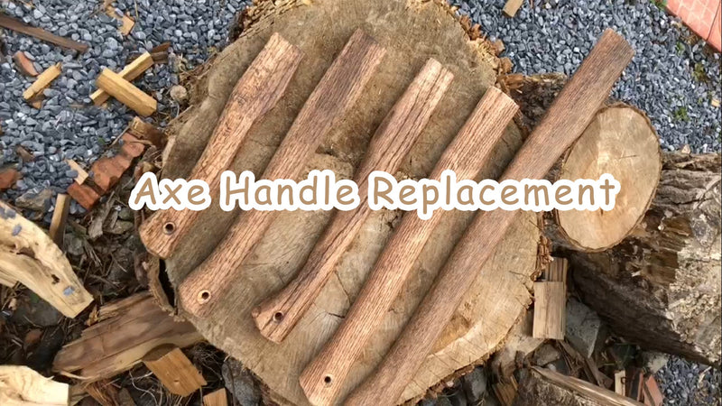 2-Pack Axe Handle Replacement, 17in+23.6in Hatchet Handle Replacement, Wood Replacement Handle for Axe Pick Axe