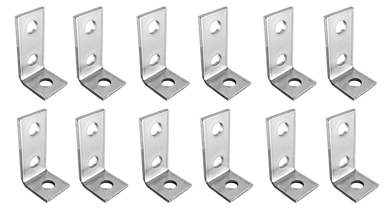 16 Pcs 3 Hole 90 Degree L Shaped Fitting Bracket Corner Brace
