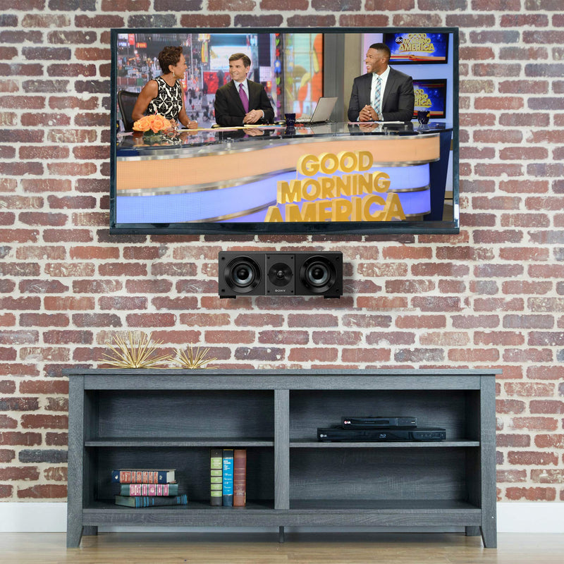 VIVO Steel Universal Dual Soundbar Wall Mount L Brackets, Adjustable Extending Speaker Arm Holders, Black, Mount-SPSB4