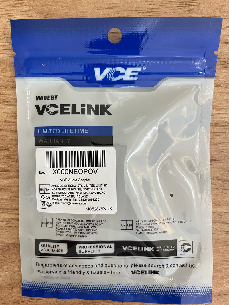 VCE 3.5mm Female to Female Adapter, Gold Plated 1/8 Inch Female to Female Aux Adapter for 3.5mm Audio Cable Extension, 2 Pack, Metal Shielded Housing