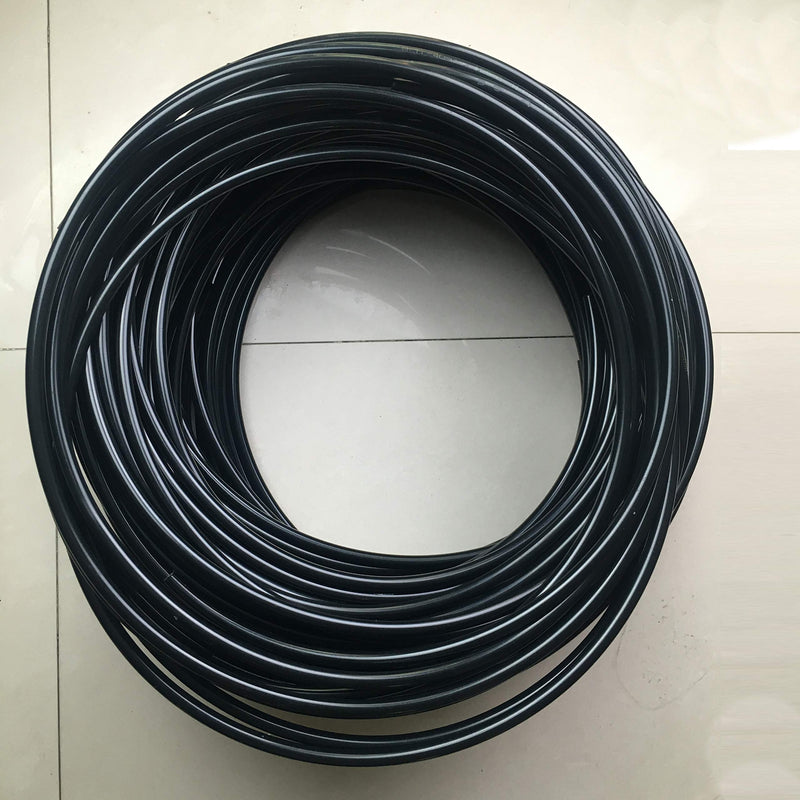 Fuel Line Nylon Tubing 5/32 ID Pneumatic Hose Tube Pipe 1/4 inch OD for Air Brake System Or Fluid Transfer Black, 10 feet 5/32" ID, 1/4" OD, 10 feet