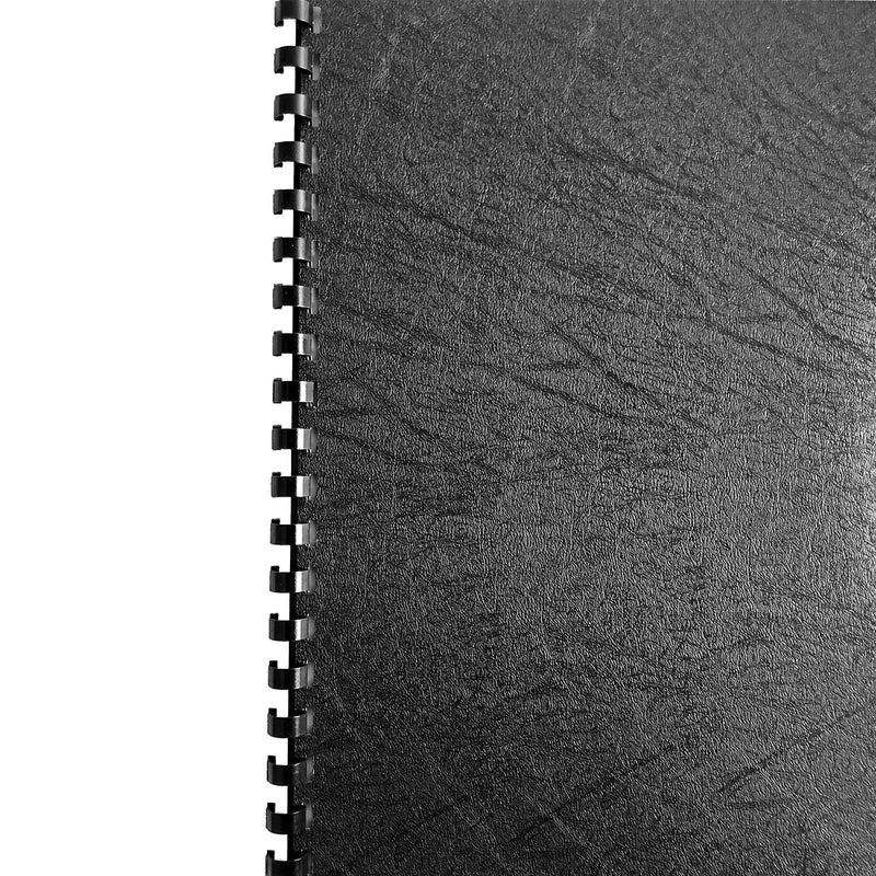 HOUYEE 1/2 Inch Plastic Binding Comb 19 Ring, 90 Sheet Capacity, Letter Size Black Comb Binding Spines (200 Pack) 1/2" ( 90 sheet capacity)