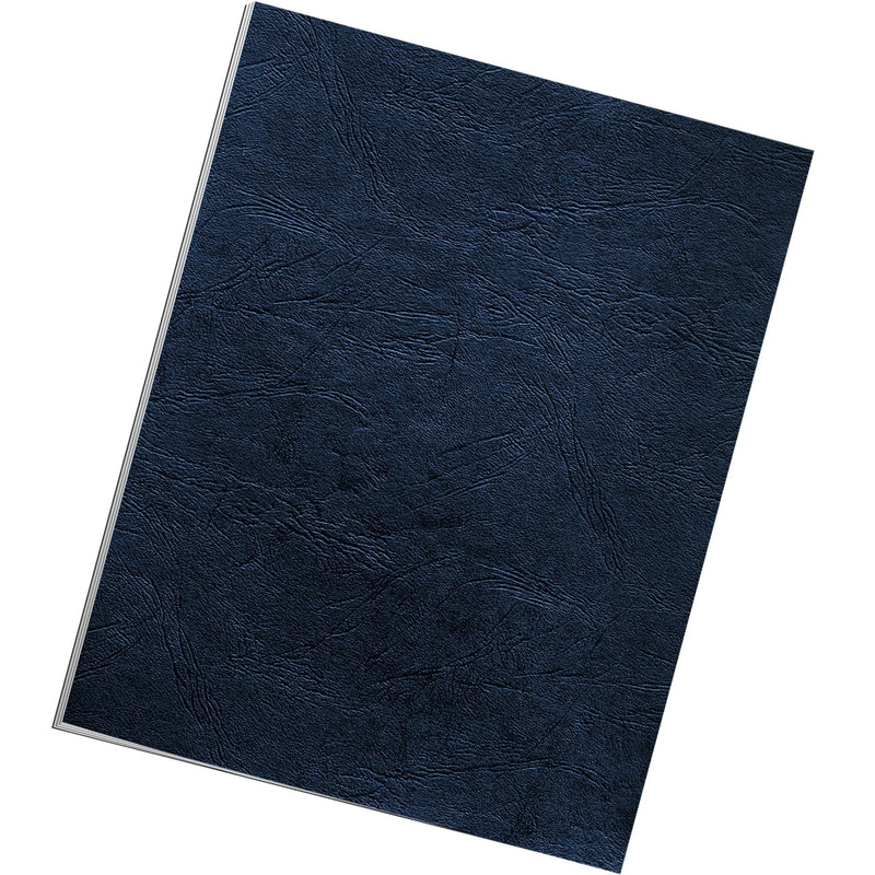 Fellowes Letter Size Binding Covers Expressions Grain, 50-Pack, Navy (52124) 50 Pack