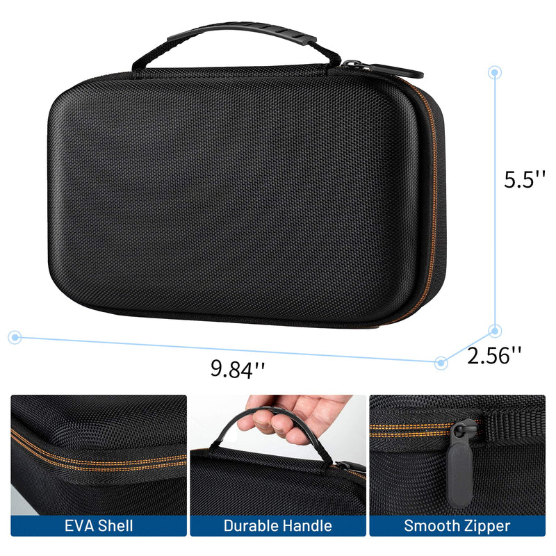 Original Endoscope Tool Case, Upgrad Large Capacity Hardshell Carrying Bag Storage Case Compatible with WiFi Borescope, 4.3in Inspection Camera with Cable Less Than 10M, Otoscope, Black Toolbox