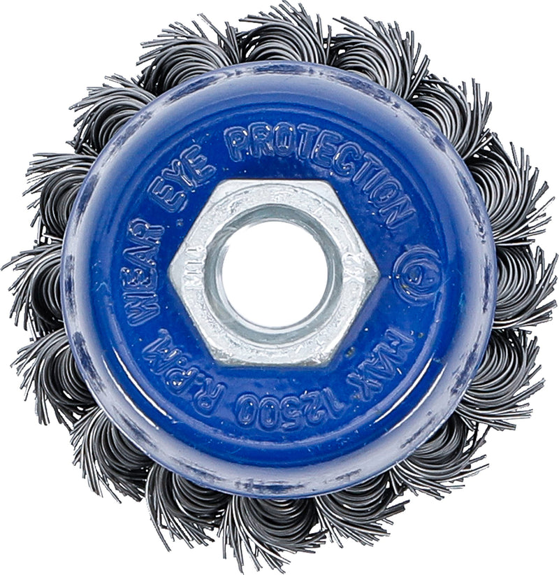 BGS 3980 | Cup brush | Mount M14x2 | Ø 65 mm | braided wire