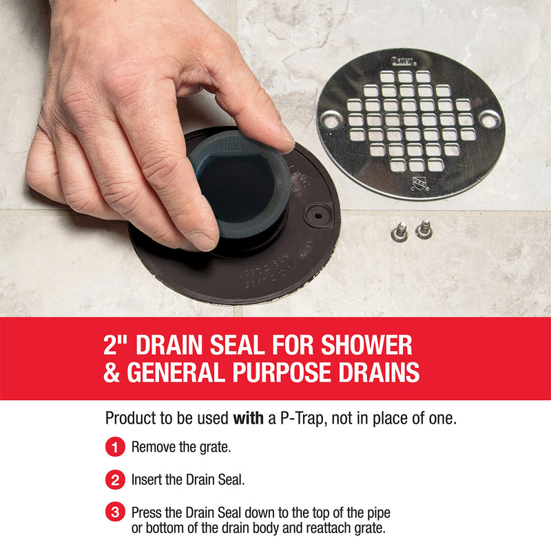 Oatey 4013846 2 in. Dia. Plastic General Purpose Floor Drain, Black No Size 2 Inch Shower and Floor Drain