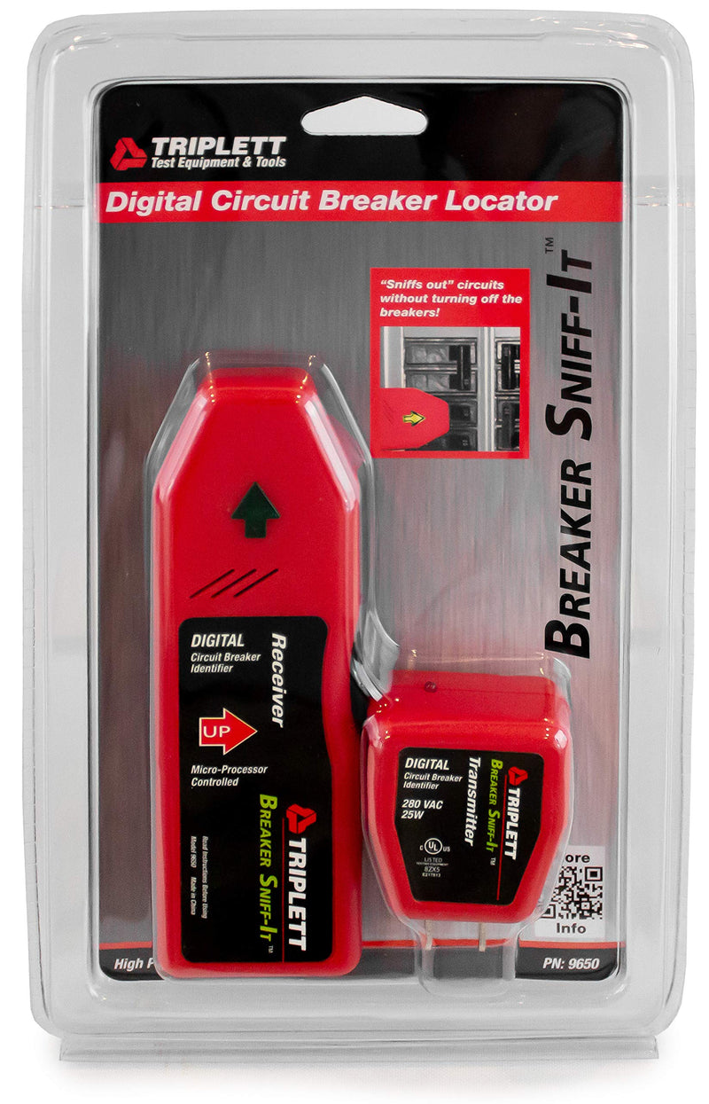 Triplett 9650 Breaker Sniff-It Automatic Circuit Breaker Locator with Audible and Visual Indication