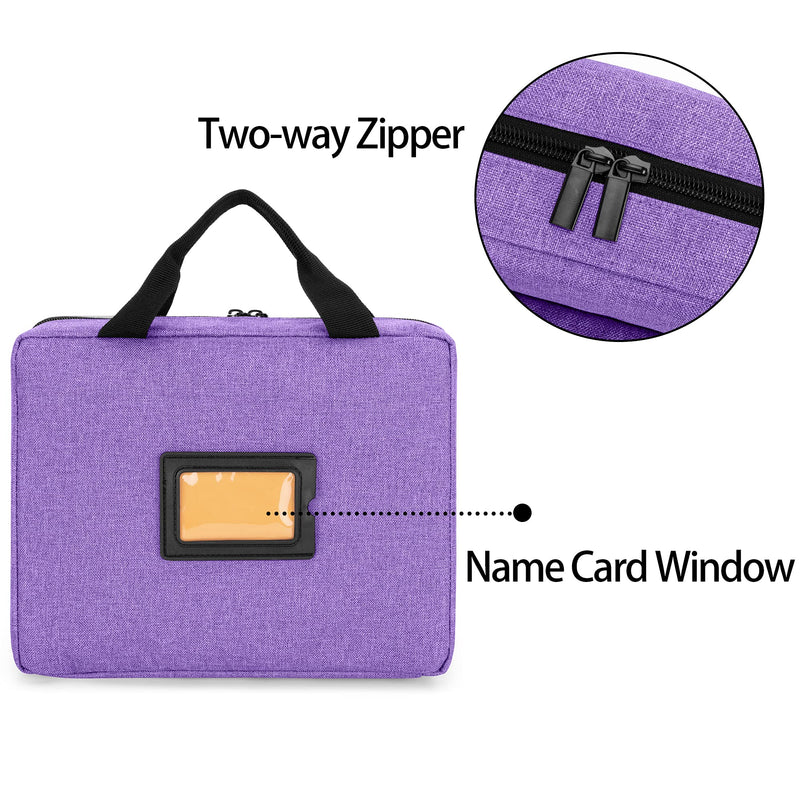 Trunab Bag for Two Stethoscopes Compatible with 3MLittmann/MDF/ADC | Small First Aid Bag for Nurses, Doctors or Nursing Students, Bag Only - Purple
