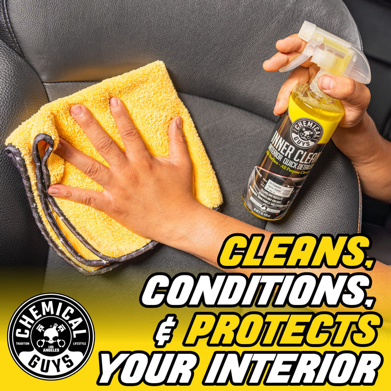 Chemical Guys SPI_663_16 InnerClean Quick Detailer with Pineapple Scent, High Performance Interior and Dashboard Cleaner, Dust Repellent, Easy to Use Non Greasy Formula, 16 fl oz 16 oz