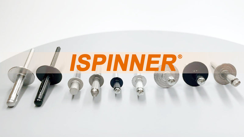 ISPINNER 260pcs Stainless Steel Blind Rivets, 7 Sizes Pop Rivets Assortment Kit