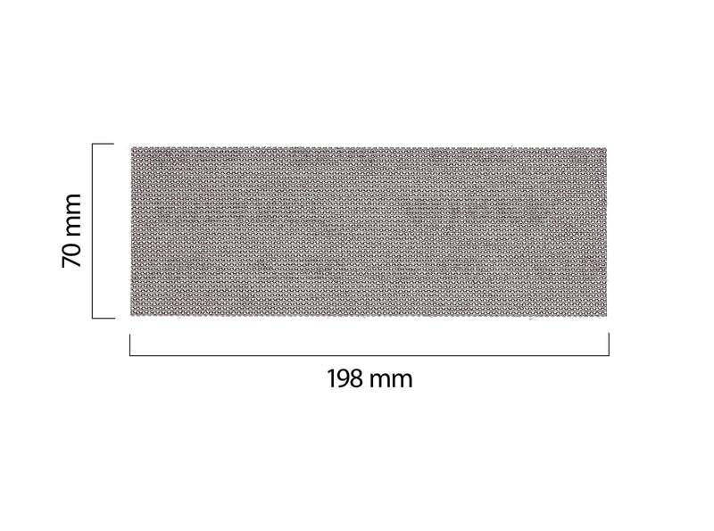 Mirka Abranet mesh sanding strips 70x198 mm Velcro / grain P150 / 50 pieces / for sanding wood, filler, paint, plastic / dust-free sanding / 5415005015 grain P150
