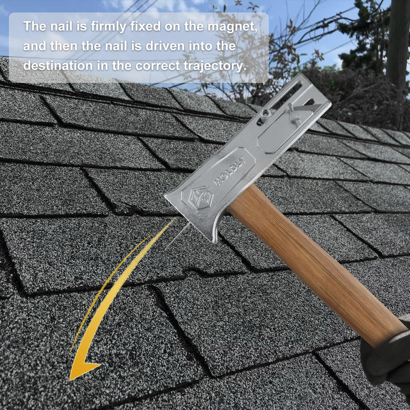 Magnetic Roofing Hammer, Multifunctional Magnet Roofing Hatchet,A Magical Roofing Tool for Quick Installation of Roofing Nails and Felt Hats