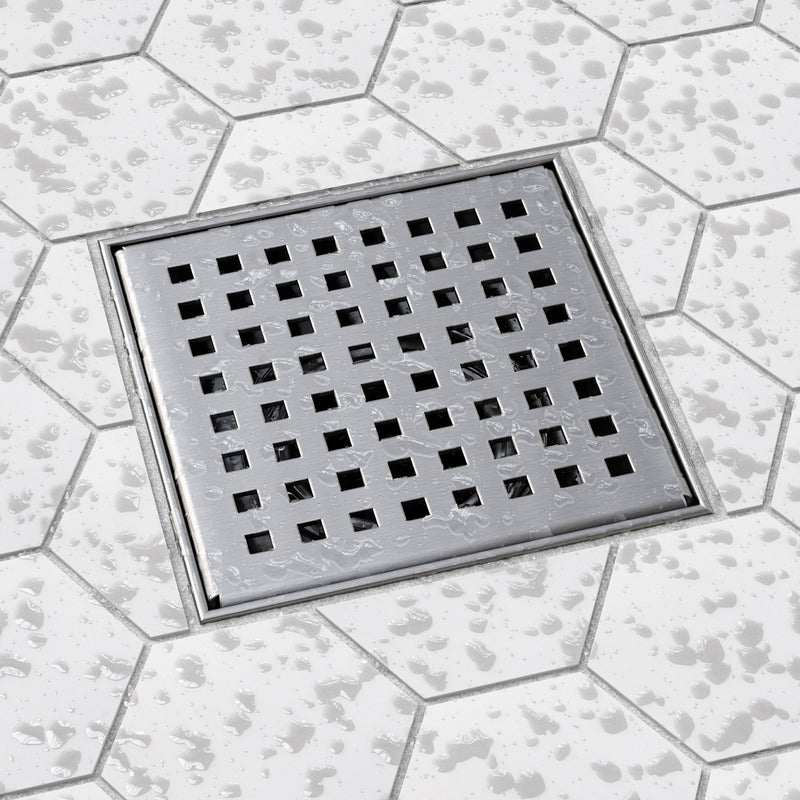 Designline 4 in. x 4 in. Square Drain Square Grate 4" x 4"
