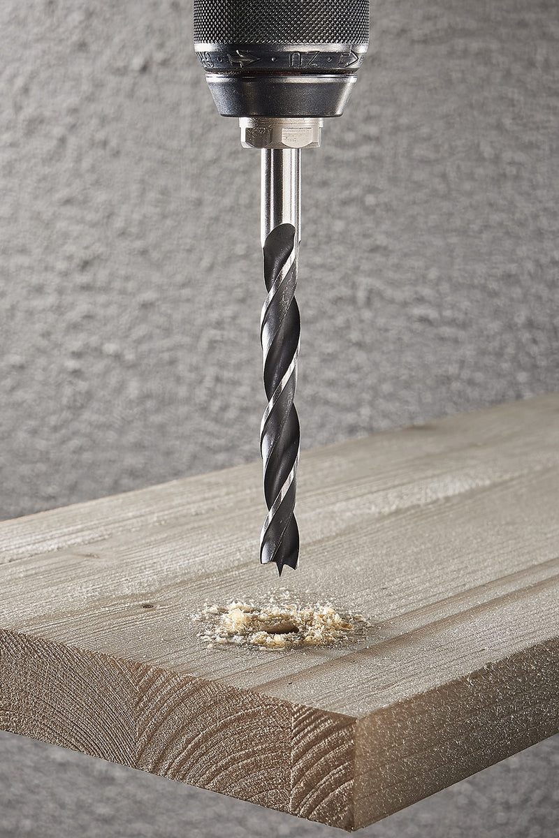 wolfcraft wood twist drill, Ø 12 mm I 7612010 I For drilling in soft wood Ø 12.0 mm ø12x151mm