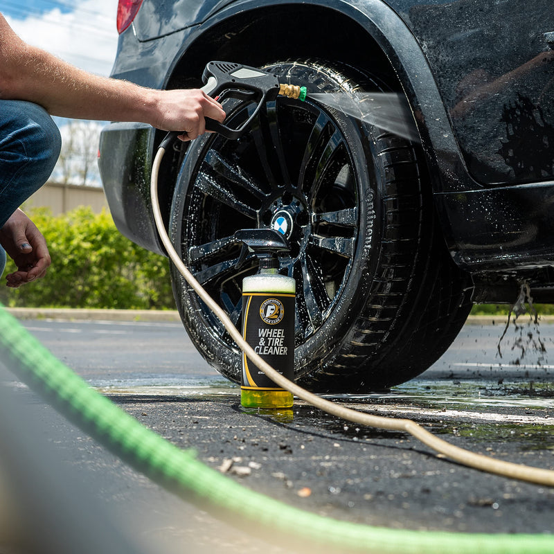 ExoForma Wheel & Tire Cleaner - Removes Built-Up Brake Dust, Dirt & Grime - Improves Dressing Performance - 2-in-1 Formula - Chosen by Pros (16 FL Oz) 16 Fl Oz (Pack of 1)