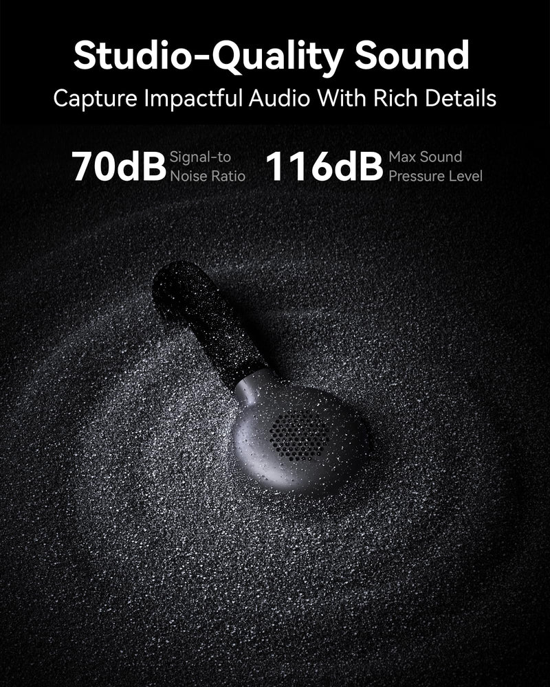 Hollyland Lark M2S Wireless Microphone with USB-C Plug for iPhone 15/16/17 and Android, Titanium Clip, Plug-and-Play, Noise Cancelling, 300m Range, 27H Battery Life for Vlogging, YouTube Black Lark M2S (Type-C RX)