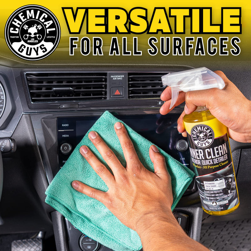 Chemical Guys SPI_663_16 InnerClean Quick Detailer with Pineapple Scent, High Performance Interior and Dashboard Cleaner, Dust Repellent, Easy to Use Non Greasy Formula, 16 fl oz 16 oz