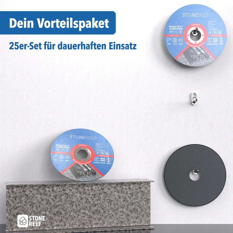 Cutting Discs 125 mm Metal 1 mm Set of 25 Flex Discs Extra Thin | 25 discs in stock - 125 x 1.0 x 22.23 mm for all standard angle grinders Cutting disc set