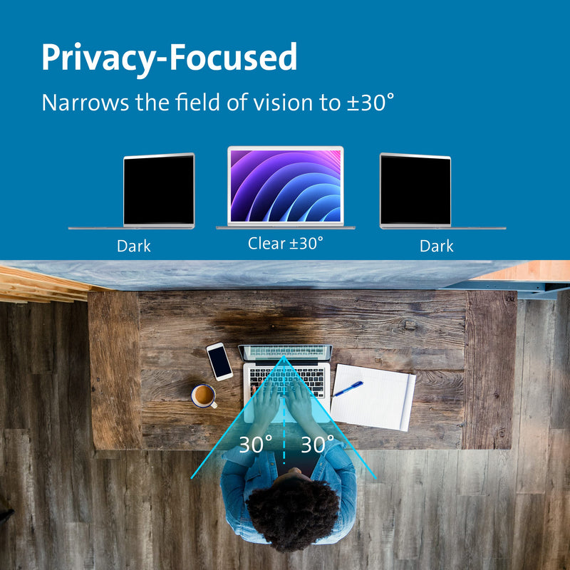 Kensington MagPro™ Magnetic Laptop Privacy Screen 14 inch Compatible with HP Elitebook Dell Xps Lenovo Thinkpad X1 T14, Removable 16:9 Laptop Privacy Filter, Anti-Glare, Blue Ray Reduction(K58352WW) Laptop PC 16:9 aspect 14" (16:9)