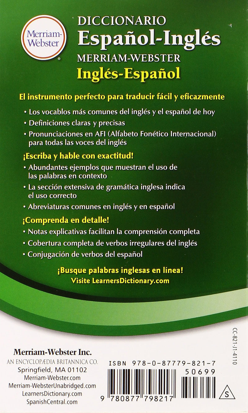 Merriam-Webster Diccionario Español-Inglés (Spanish and English Edition)