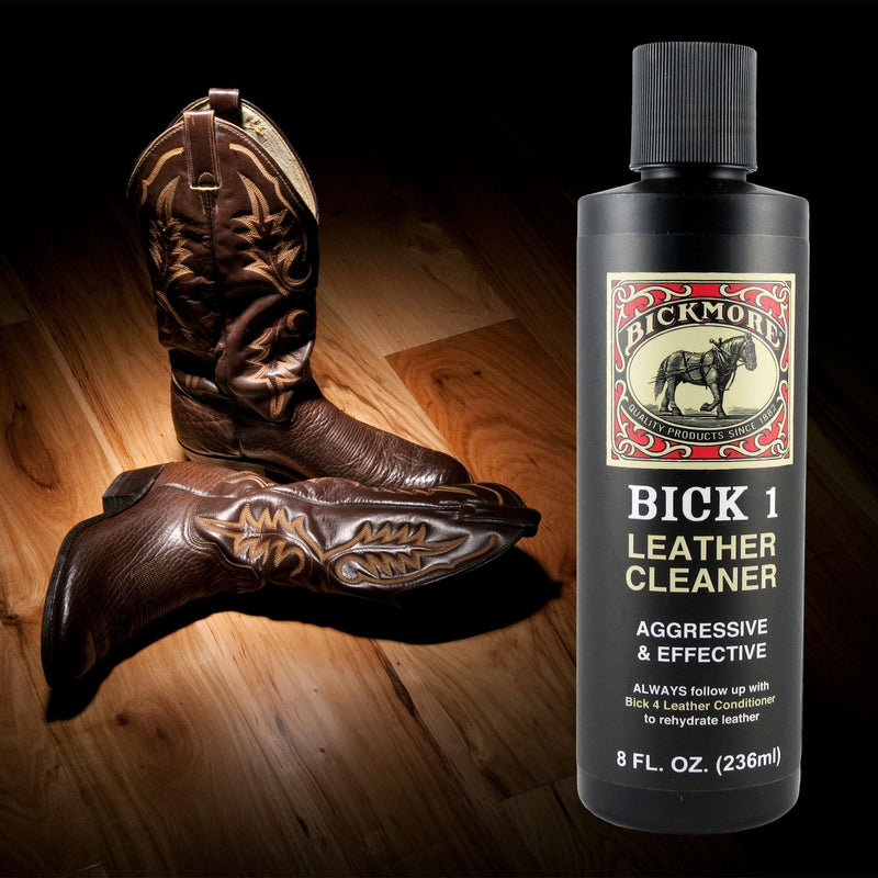 Bickmore Bick 1 Leather Cleaner 8 oz - Clean Dirt, Oil, Sweat, Salt, and Water Stains from All Colored, White, and Black Leather 8 Fl Oz (Pack of 1)