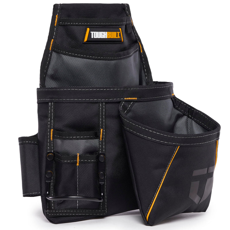 ToughBuilt - Utility Pouch, Durable Construction with Multiple Storage Compartments, Organized Design for Professional & Jobsite Use Carpenter Pouch