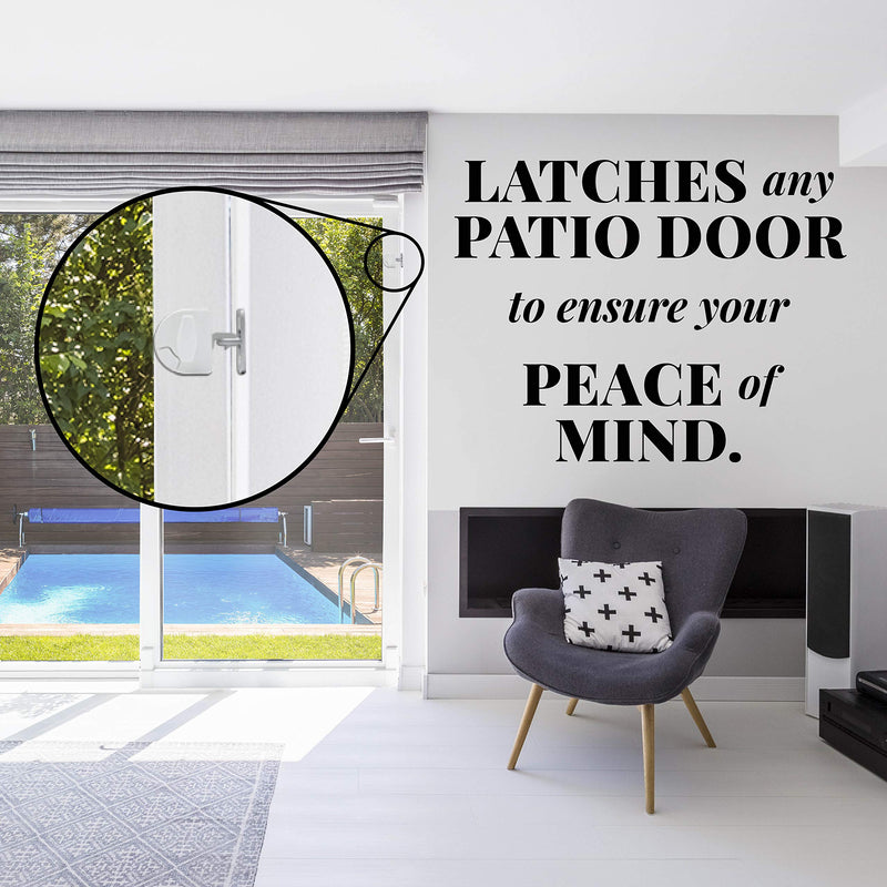 Sliding Door Latch- Pool Safety Latch Two Way Opening Sliding Door Latch