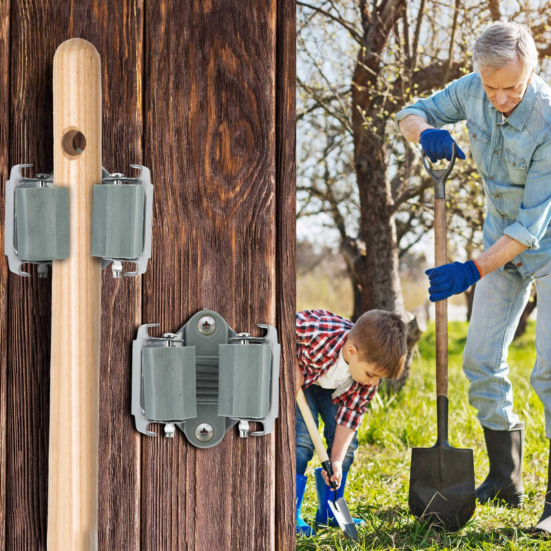 ONVAYA 20x device holder Klemmfix broom holder made of sturdy spring steel including work gloves