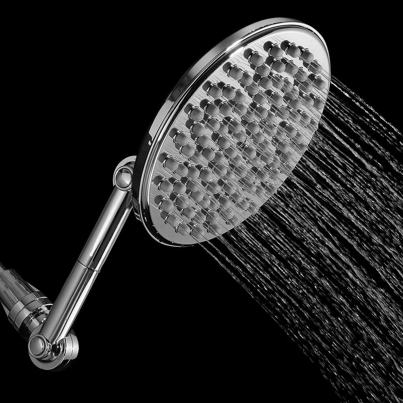 HotelSpa MOBILIS(TM) 4-way Adjustable High-Pressure 9" Rainfall Showerhead with 109 Self-Clean Jets Chrome