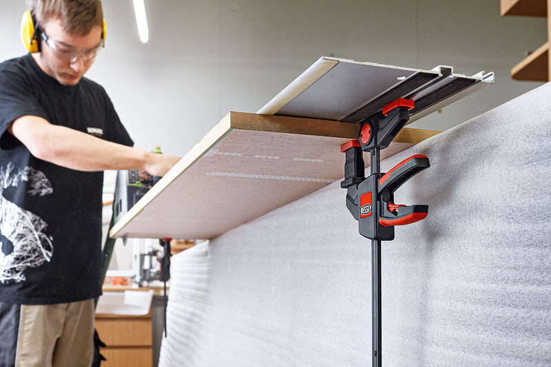 BESSEY EZR-SET, 6 In., One Hand Table/Track Clamp, Multi-Use 6 In. Ergonomic, Unique