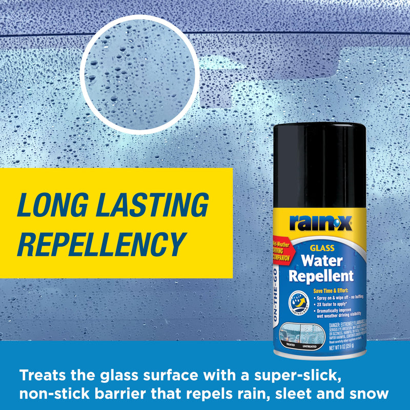 Rain-X 630167 On-the-GO Glass Water-Repellent Aerosol 9 oz.