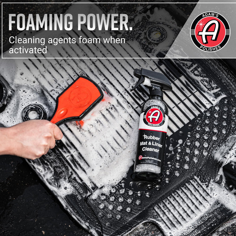 Adam's Polishes Rubber Mat & Liner Cleaner 16oz Protectant & Rubber Floor Mat Cleaning Solution for Car Detailing | Deep Cleans & Restores Mats, Truck Bed Cargo Liners, Trunk Mat Accessories & More 16 fl. oz
