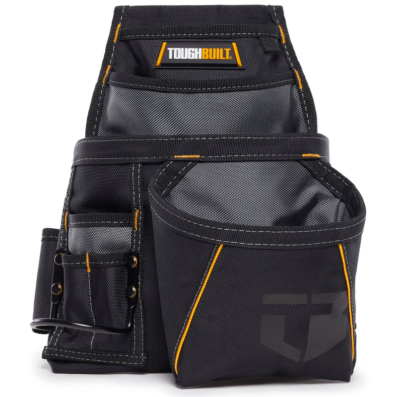 ToughBuilt - Utility Pouch, Durable Construction with Multiple Storage Compartments, Organized Design for Professional & Jobsite Use Carpenter Pouch