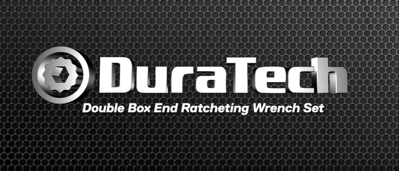DURATECH Double Box End Ratcheting Wrench Set, SAE, 5-Piece, 5/16" to 7/8" 5-Piece Wrench Set, SAE, with EVA