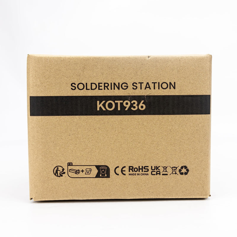 KAIWEETS soldering station for welding, soldering iron set, soldering stations with removable workbench, 60W output power, 200℃-480℃ working temperature, with 5 additional soldering tips, lead-free soldering wire