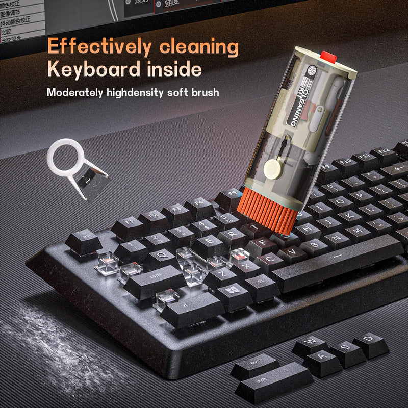 Laptop Cleaner, 12 in 1 airpod Cleaner kit Keyboard Cleaner Set, Computer MacBook Earphone Camera Cleaning Kit, Tablet and Screen Dust Brush Tool for Computer, PC, TV Camera Lens Computer Vacuum