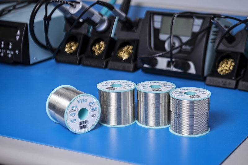 Weller WSW SnPb (T0051403399) Solder Wire, Dia: 0.3 mm / 0.012 in, Wt: 100 g / 3.527 oz, Alloy Sn60Pb40, Flux content 2.2% 0.3mm .3 mm