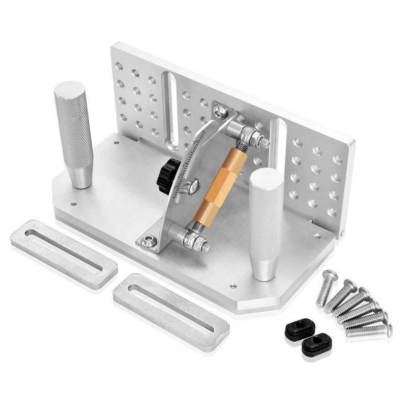 Belt Grinder Knife Jig, 7-3/4’’ Long Sharpening Locator Adjustable Angle -5°~ 25°, Belt Knife Sharpener Jig with Dual Press Plates, Knife Making Angle Grind Guide for Belt Sander Machine Regular 7-3/4" Long