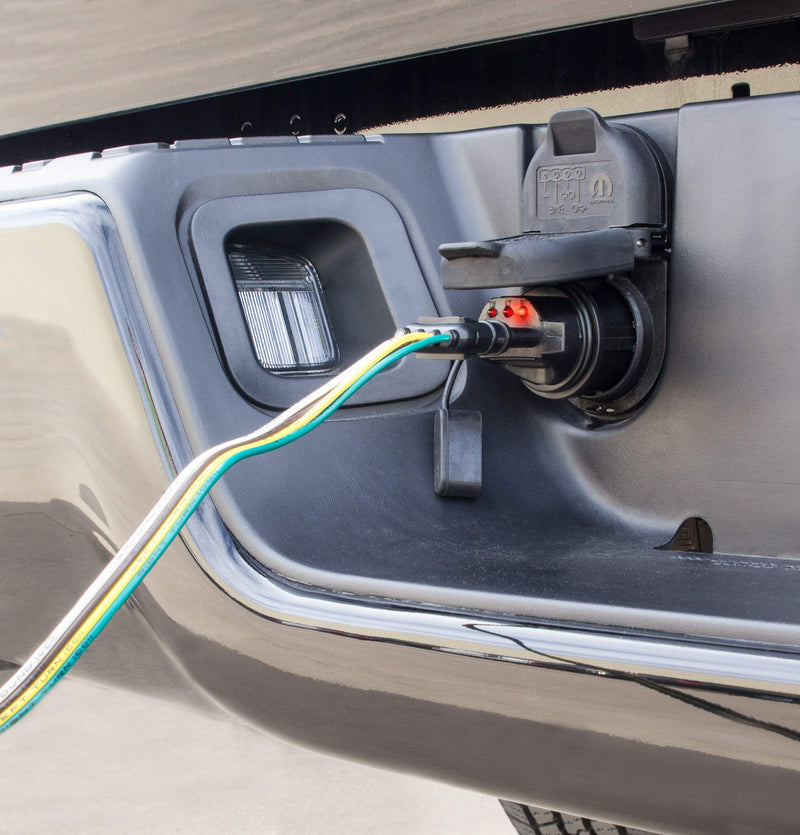 Hopkins 7 Blade to 4 Wire Flat Vehicle To Trailer Connector Adapter Plug, Universal Fit for Vehicles with 7 Blade Adapters (47345)