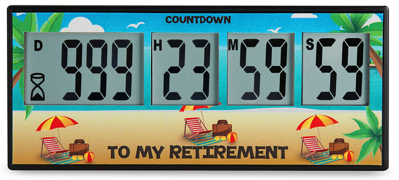 Retirement Timer up to 999 Days, Countdown and Alarm by Cirbic (Retirement) Retirement