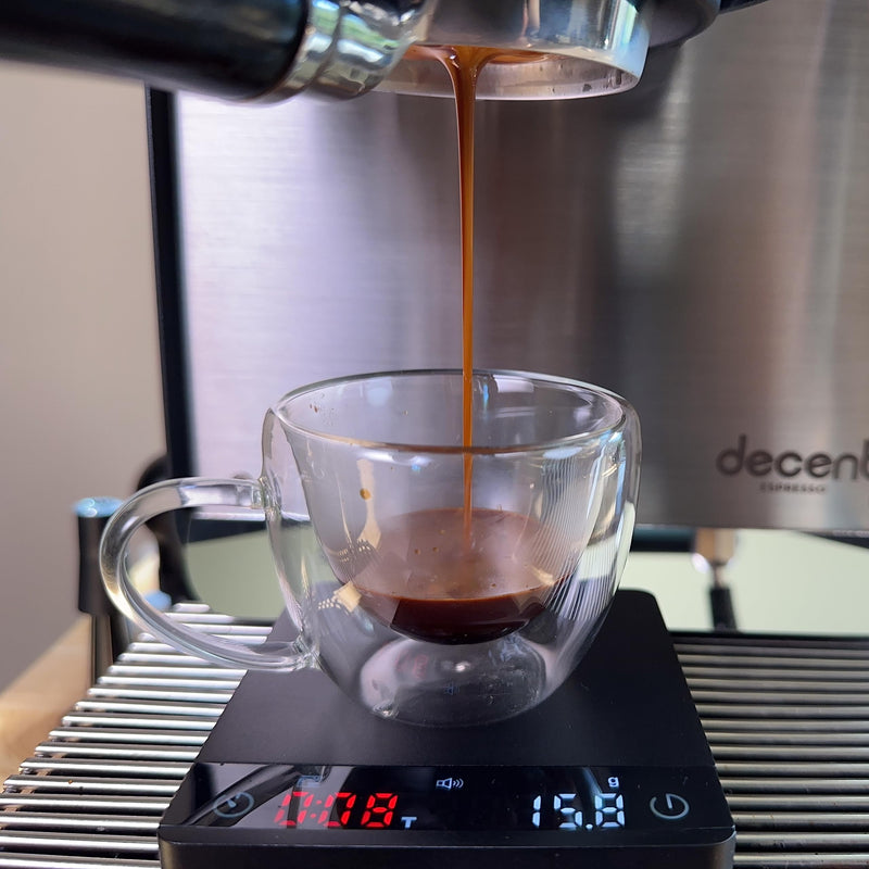 MiiCoffee Nano Pro Coffee Scale with Timer, Espresso Scale with Auto Tare, Aluminum Body, Touch Sensor and Silicone Cover (Black) Nano Pro (Black)