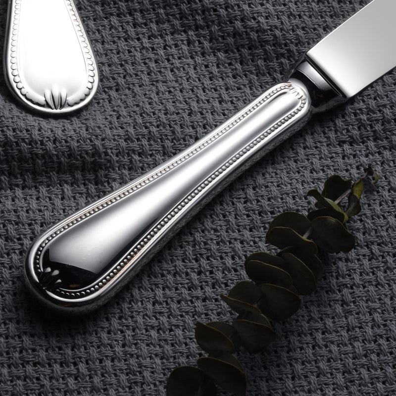 2 Piece Wedding Cake Server Set,18/10 Stainless Steel Dessert Set Pie Server Cake Cutter Knife for Birthday,Anniversary,Holiday,Baby Shower,Party Mademoizelle Stainless Steel-M