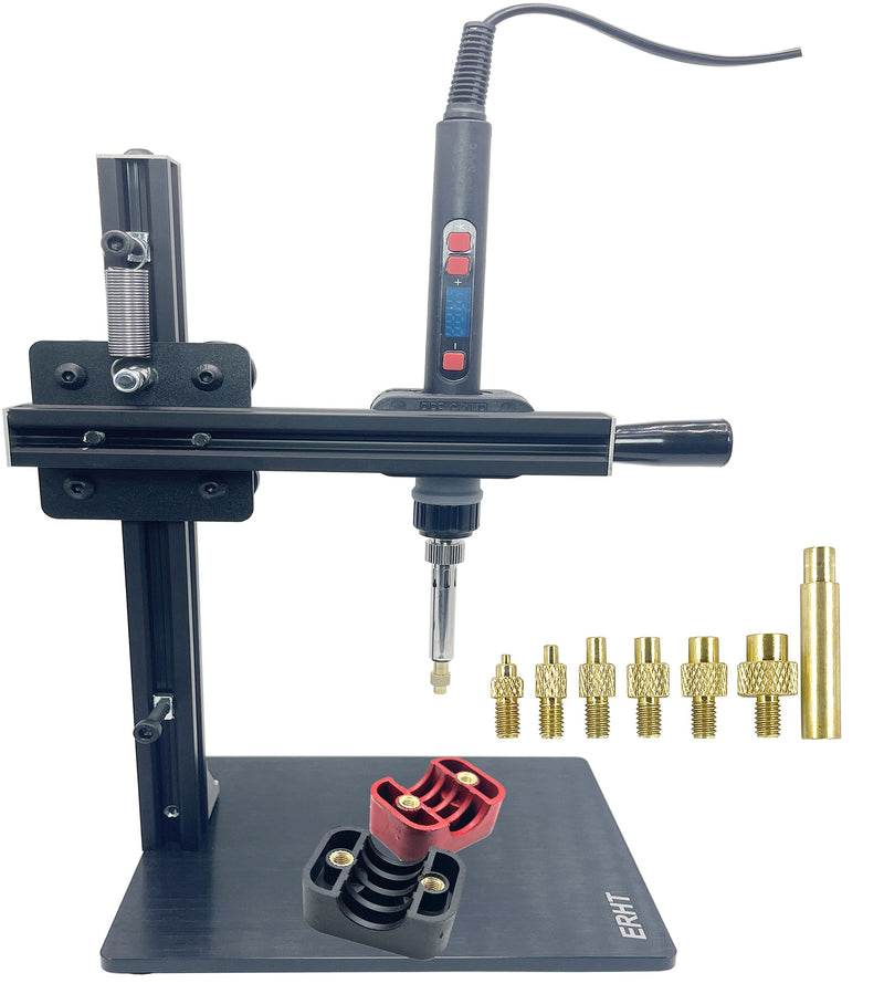 Heat Set Insert tip Tool Vertical Heat Pressing Machine Heat Brass Inserts 3D Printing Thread Knurled Nut M2 M2.5 M3 M4 M5 M6 (Heat Set Insert Tool)