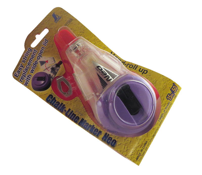 Shinwa Chalk Line Manual Crank Neo with Fine Chalk Line 77964
