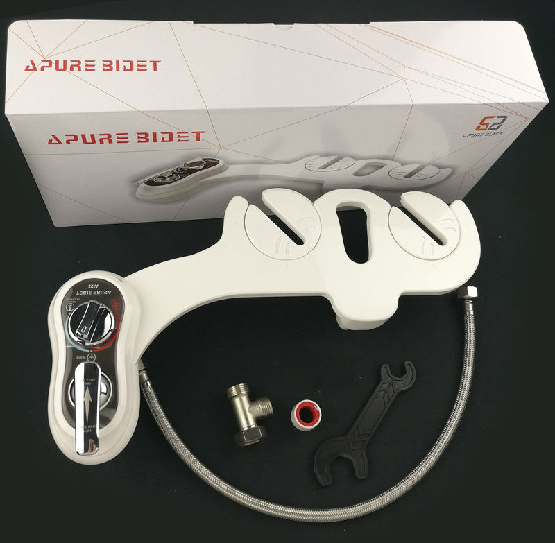 APURE BIDET A123 - Only Cold Water Bidet- Dual nozzles of wash and women wash- Selfcleaning Toilet Bidets (1PC) 1