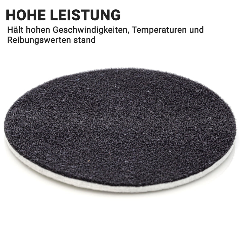 GLASS POLISH GP11007 Felt Polishing Pad Set for Polishing Glass, Plastic, Metal, Marble / Diameter 3 inch / Pack of 5 Pads | For glass polish with cerium oxide, scratch removal, plastic & headlight treatment, metal polish & clear coat finish 75 mm